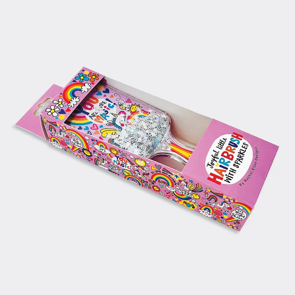 Rachel Ellen - Unicorn - Joyful Little Children's Hairbrush With Sparkles