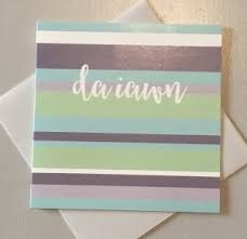 Da Iawn Stripes Card