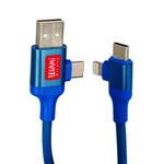 Legami - Magnetic 4-in-1 Charging and Synchronisation Cable Blue