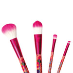 Legami - Set of 4 Makeup Brushes, Oh My Glow - Flowers