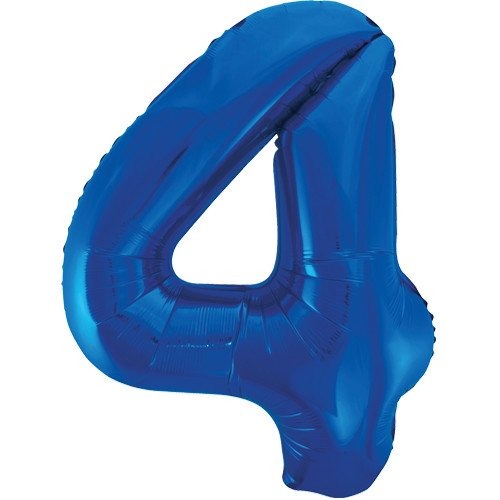 Large number helium balloon - Blue 0-9