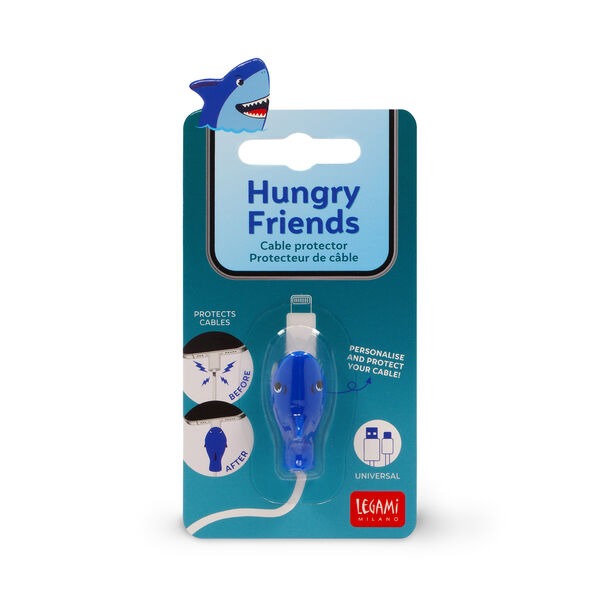 Legami - Shark Cable Protector - Hungry Friends