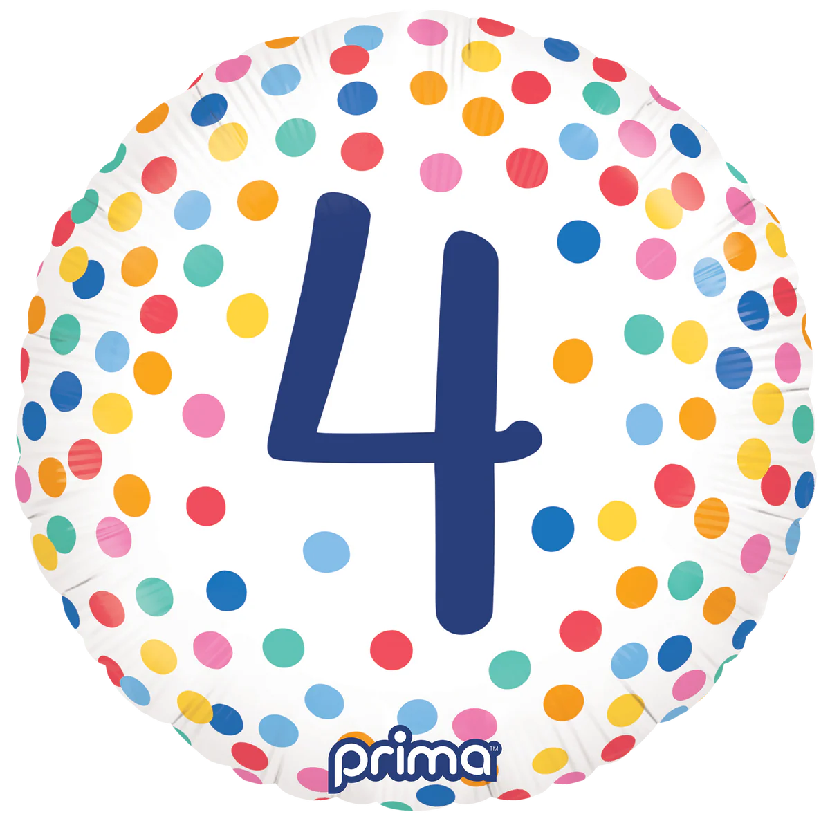 18 inch Colourful Confetti Age 4 Foil Balloon