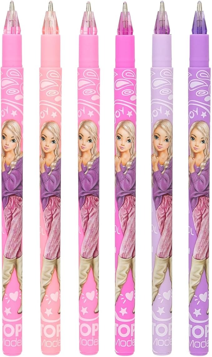 Top Model Girly Gel Pens x 6