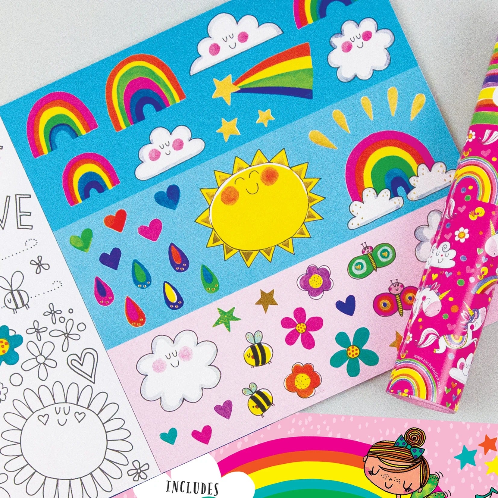 Rachel Ellen - Sticker Scene and Colouring Activity Book - Magical Fairyland