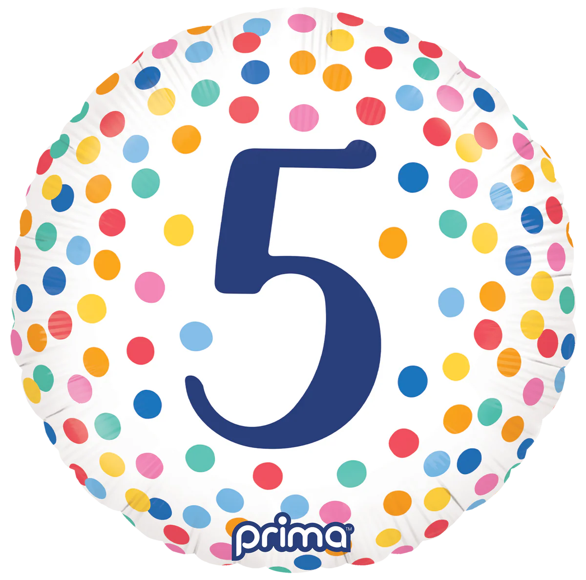 18 inch Colourful Confetti Age 5 Foil Balloon