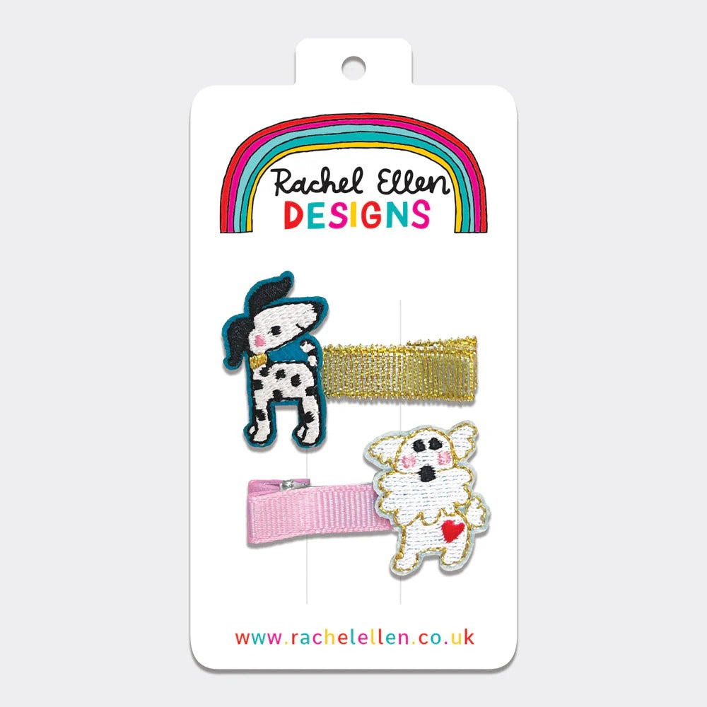 Rachel Ellen -Hair Clips (2 Pack) - Dogs