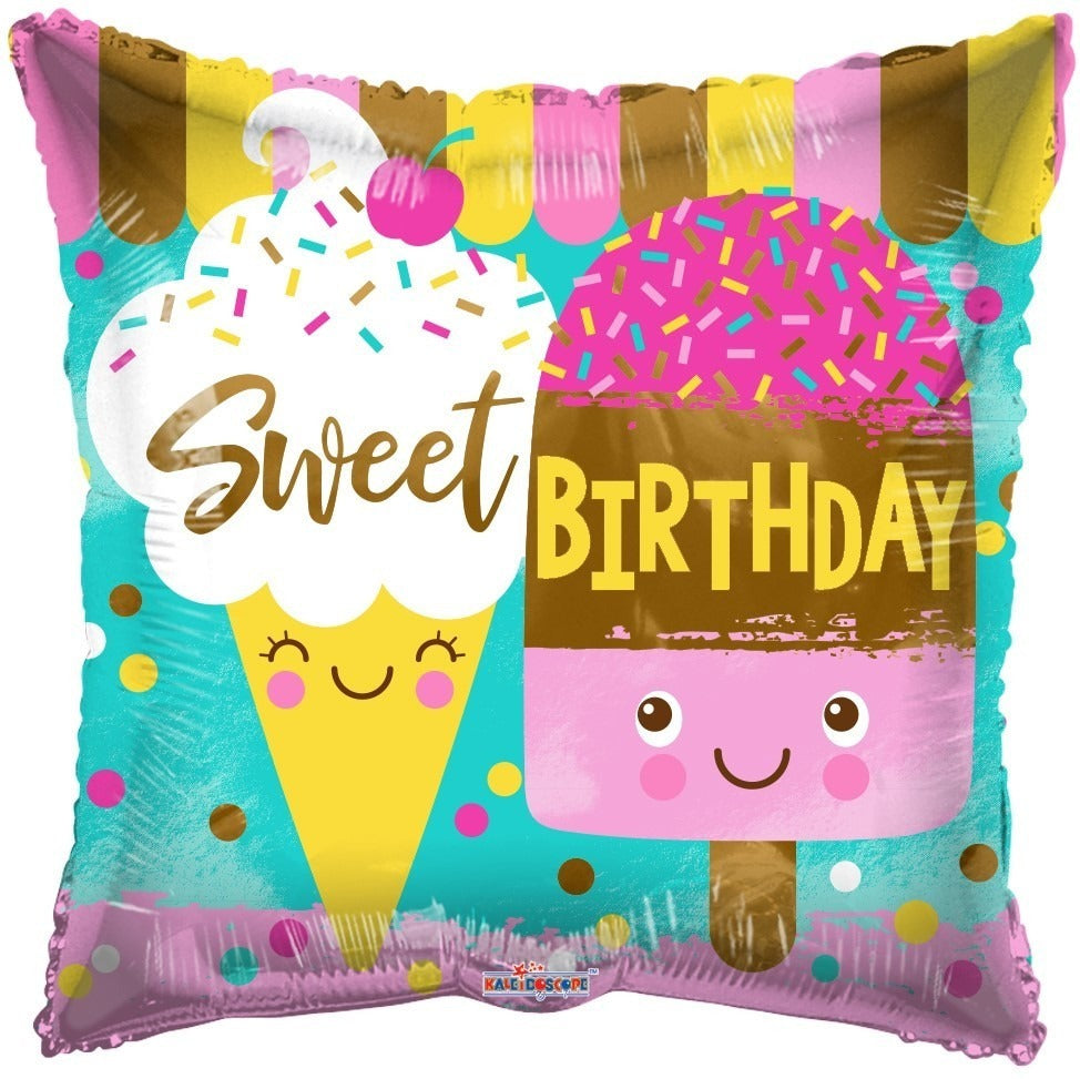 18 inch Sweet Birthday Eco Foil Balloon