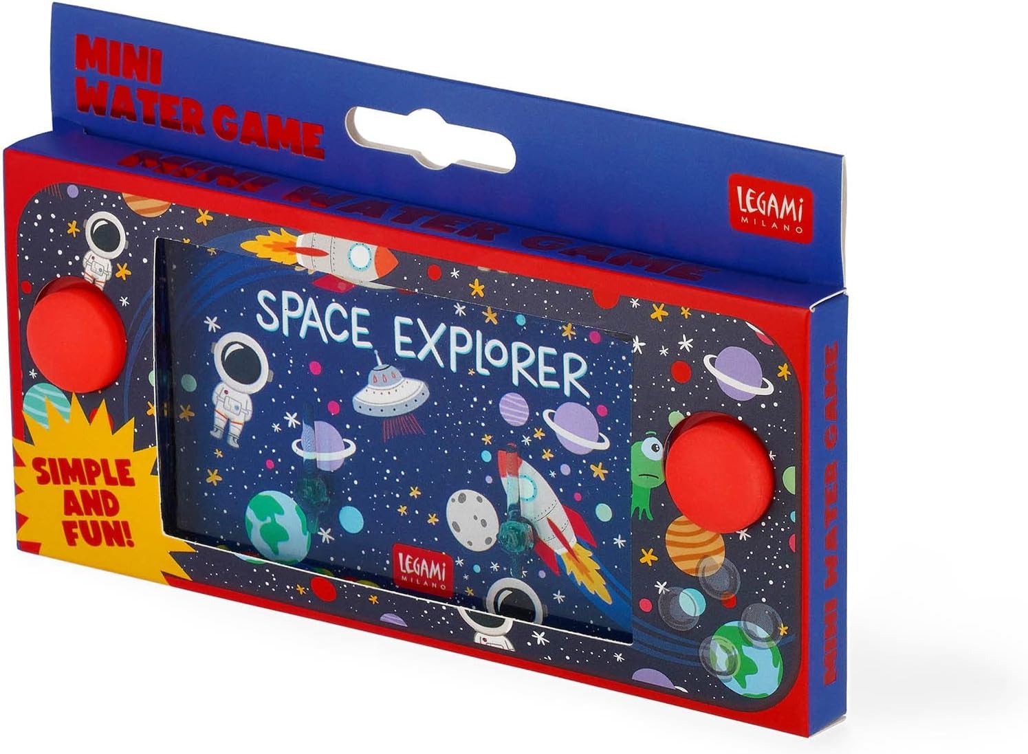 Legami - Pocket-Sized Mini Water Game - Space - Mini Water Game
