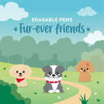 Legami Set of 3 Erasable Gel Pens - Fur-Ever Friends