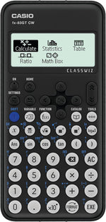 Casio Scientific Calculator fx-83GTCW - Black