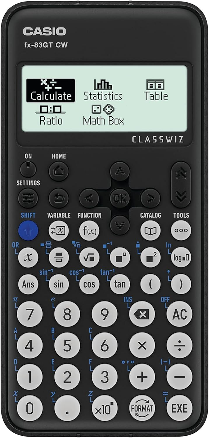 Casio Scientific Calculator fx-83GTCW - Black
