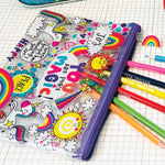 Rachel Ellen Clear Pencil Case  You Are Pure Magic Unicorns