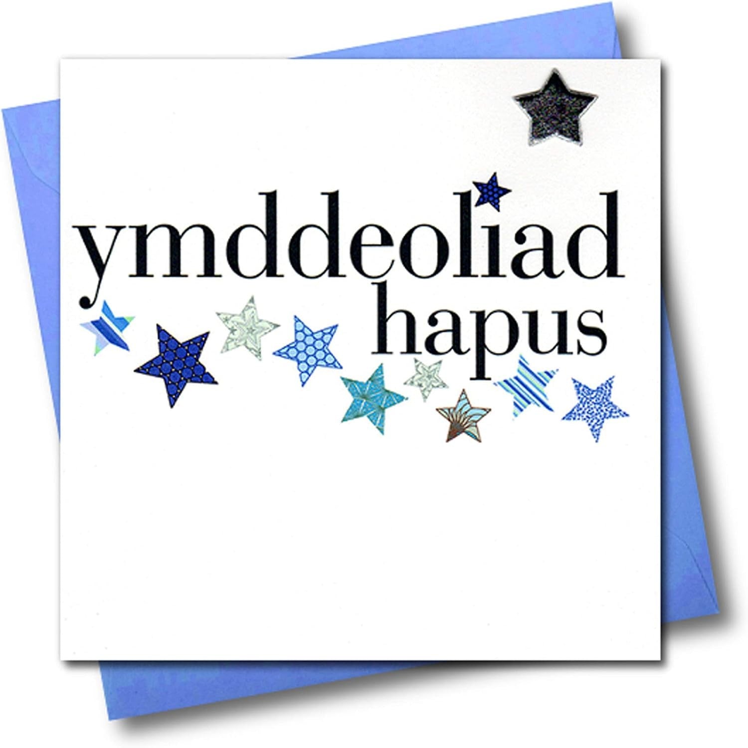 Ymddeoliad Hapus Blue Stars Card