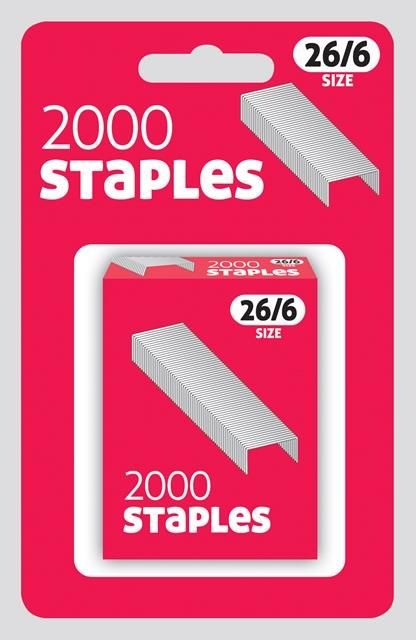 Staples 26/6 x 2000