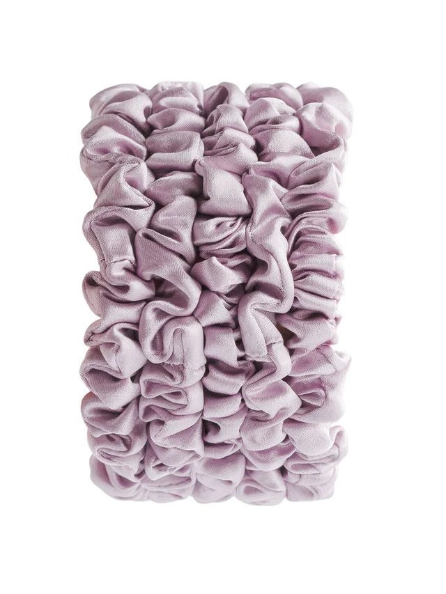 Silk Skinny Scrunchies x 5 - Lilac