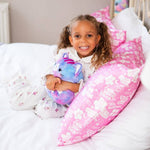 KidSilk Lilac White - Luxury Mulberry Silk Affirmation Pillowcase
