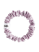 Silk Skinny Scrunchies x 5 - Lilac
