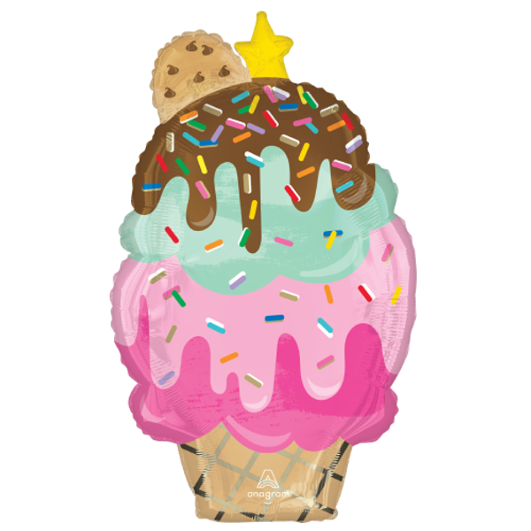 30 inch Supershape Balloon - Ice Cream Cone