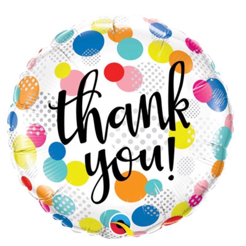 18 inch Thank You - Spotty Balloon