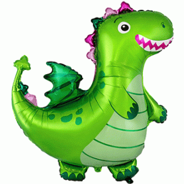 38 inch Supershape Balloon - Cute Tyrannosaurus Rex