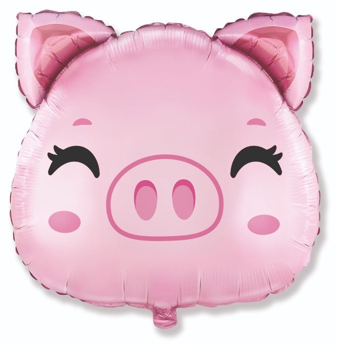 24 inch Supershape Balloon - Cute Pig Head