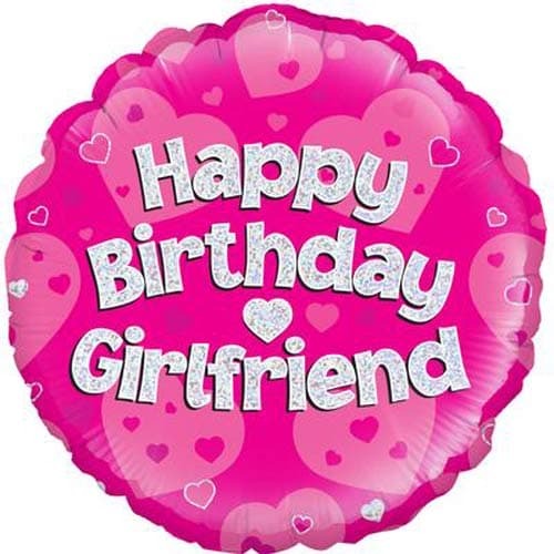 18 inch Happy Birthday Girlfriend Foil Balloon