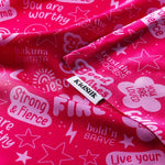 KidSilk Hot Pink / Flamingo - Luxury Mulberry Silk Affirmation Pillowcase