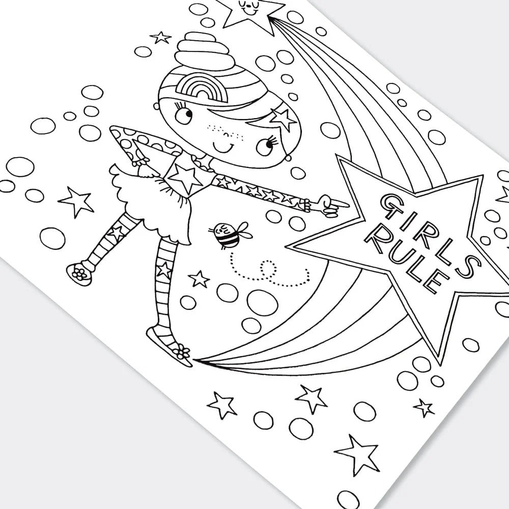 Rachel Ellen - Girls Rule Colouring Book