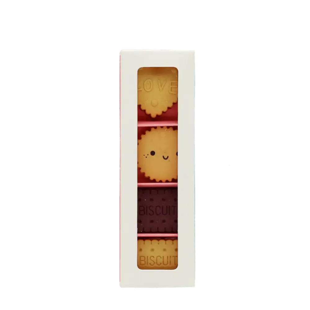Biscuits Erasers (Set of 4)