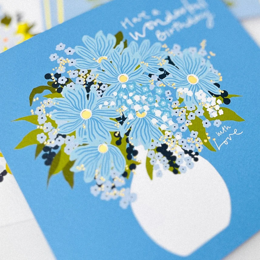Rachel Ellen Field Day - Wonderful Birthday card - Vase