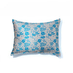 KidSilk Blue / Beige - Luxury Mulberry Silk Affirmation Pillowcase