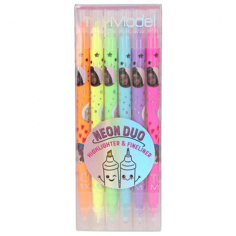 Top Model Neon Duo Highlighter & Fineliner