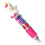 Legami - Mini 4-Colour Ballpoint Pen - Unicorn - Mini Magic Rainbow
