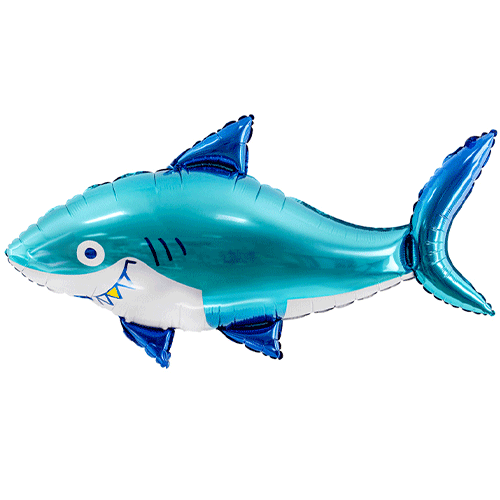 36x19 inch Supershape Balloon - Shark