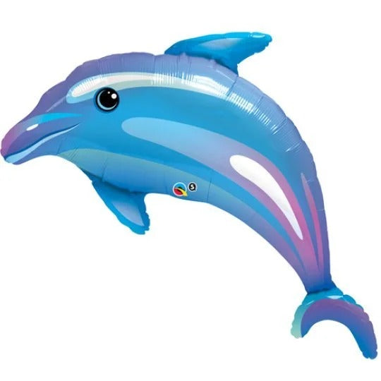42 inch Supershape Balloon - Blue Dolphin