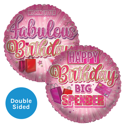 18 inch Fabulous Birthday Celebration Foil Balloon