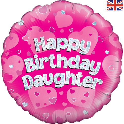 18 inch Happy Birthday Daughter Foil Balloon