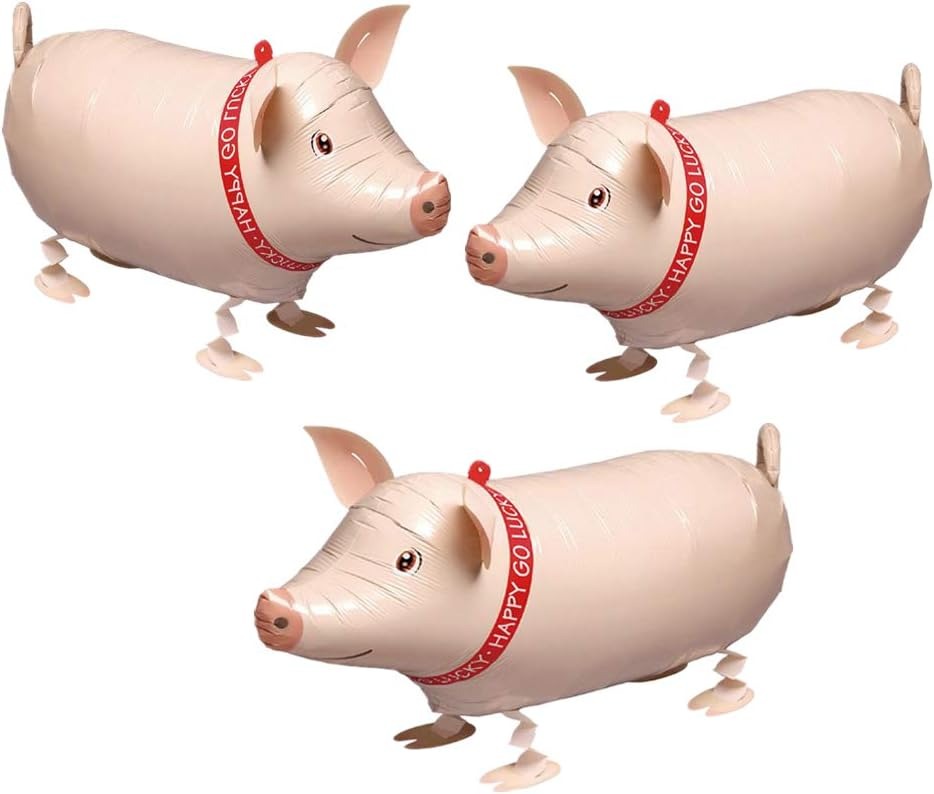 24 inch Walking Pet Balloon - Pig