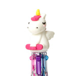 Legami - Mini 4-Colour Ballpoint Pen - Unicorn - Mini Magic Rainbow
