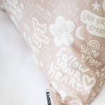KidSilk Gold / Beige - Luxury Mulberry Silk Affirmation Pillowcase