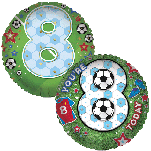18 inch Age 8 Football Fan Balloon