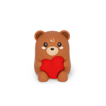 Legami Valentines 2026 - Light-up Pencil Sharpener With Container - Teddy Bear