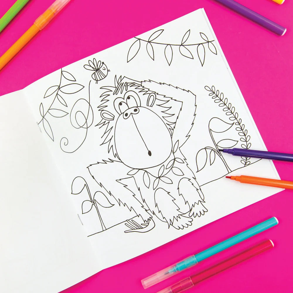 Rachel Ellen -Tropical Adventure Jungle Colouring Book