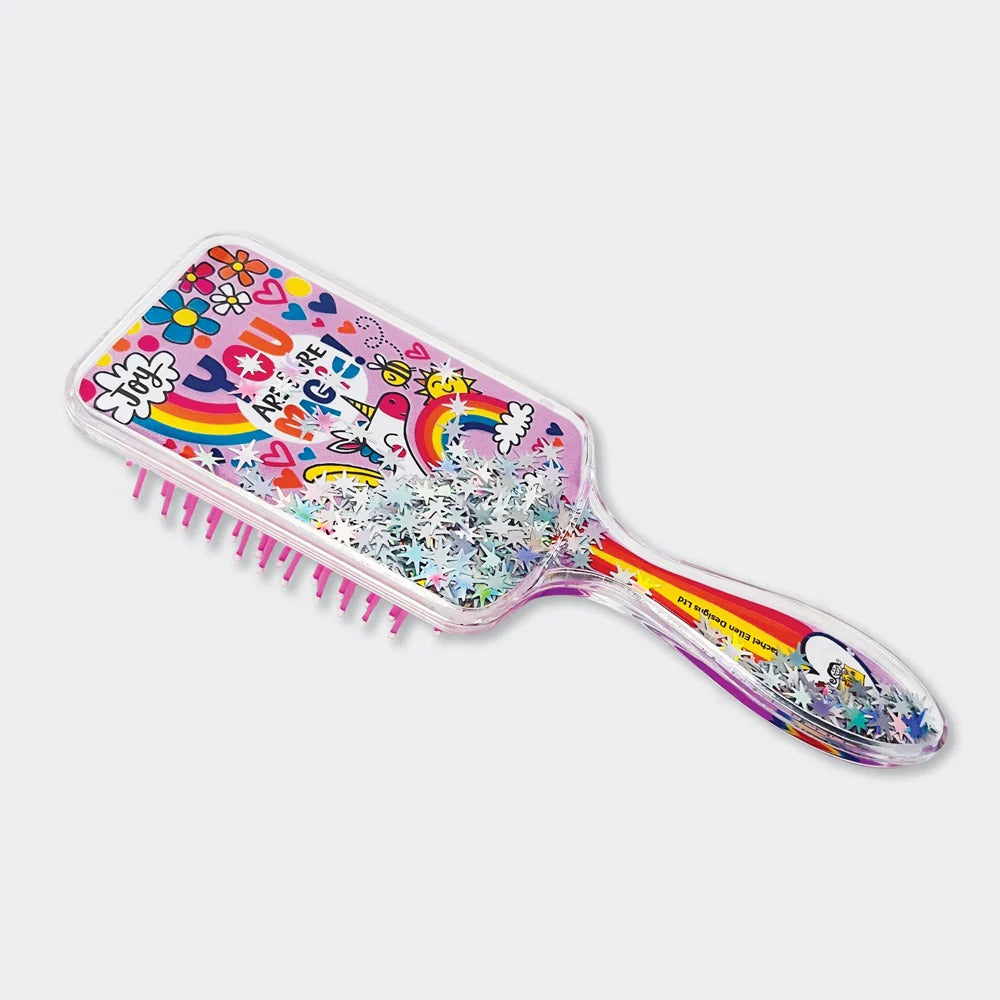 Rachel Ellen - Unicorn - Joyful Little Children's Hairbrush With Sparkles