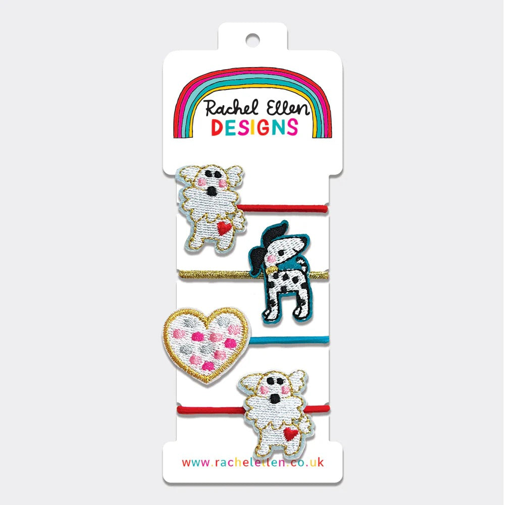 Rachel Ellen -Hair Elastics (4 Pack) - Dogs and Heart