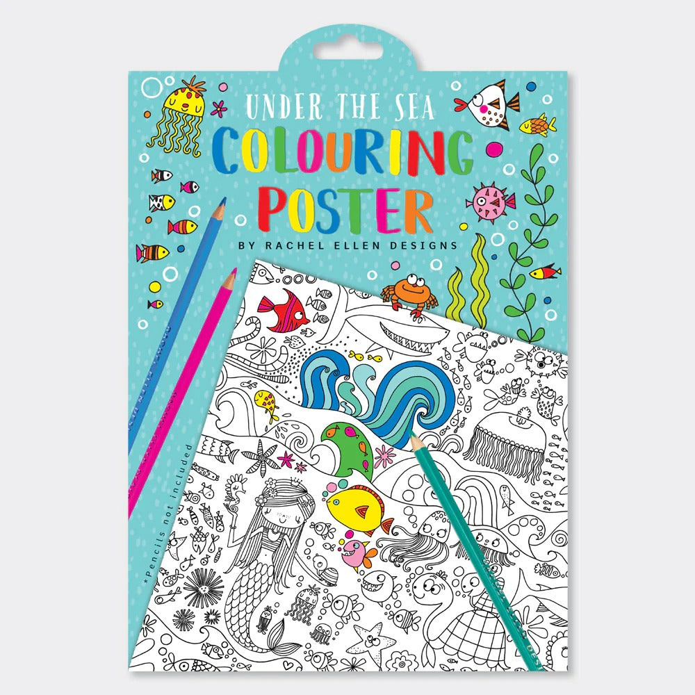 Rachel Ellen - Giant Colouring Posters - Under The Sea