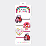 Rachel Ellen -Hair Elastics (4 Pack) - Ladybird, Toadstool, Heart