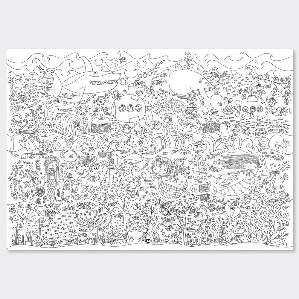 Rachel Ellen - Giant Colouring Posters - Under The Sea