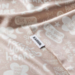 KidSilk Gold / Beige - Luxury Mulberry Silk Affirmation Pillowcase